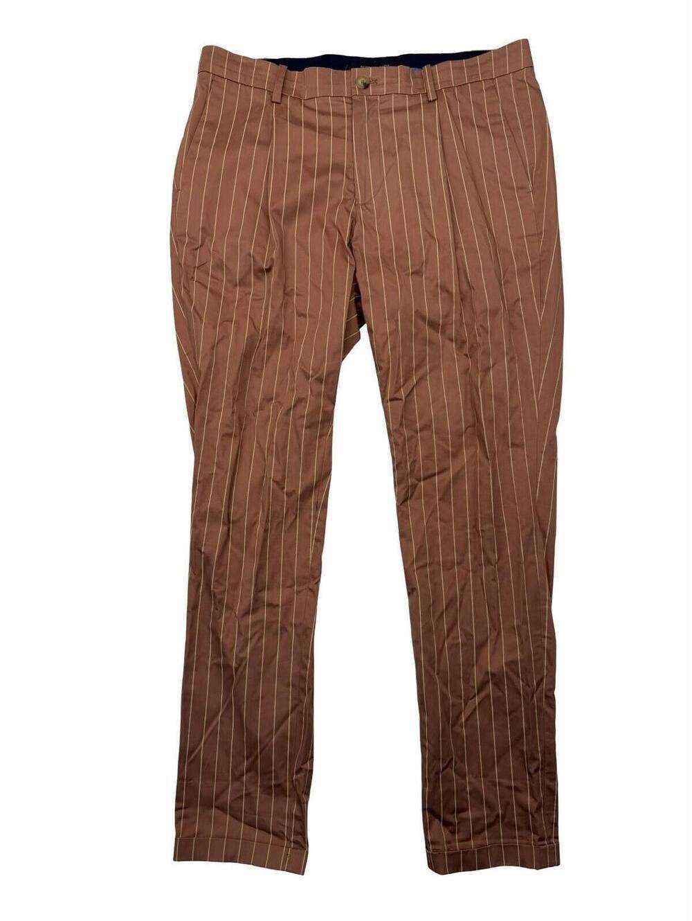 Scotch & Soda Blake Trousers Salmon Pinstripe Size 31 W